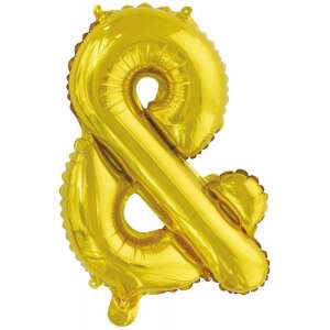 Balon cu ampersand din folie aurie, 46 cm - Amscan