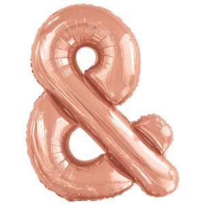 Rose Gold ampersand foil balloon, 108 cm - Amscan Balloon