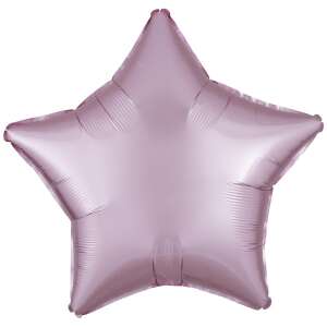 Pastel pink star shaped foil balloon, 48 cm - Party Supply