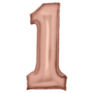 Rose gold number 1 foil balloon, 86 cm - Balloon