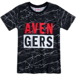 Avengers kids t-shirt, black marble print, short sleeve, boys t-shirt - Kids' T-Shirt