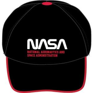 Čierna baseballová čiapka NASA pre deti s červeným lemom - Detské šiltovky, klobúky