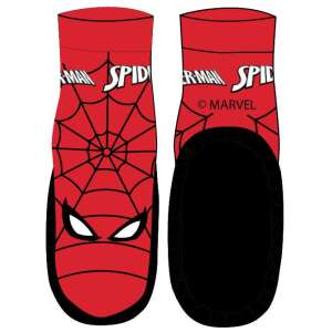 Чифт червени и черни чорапи Спайдърмен с дизайн на паяжина, с маска на Спайдърмен на пръстите, за деца от размери 23-28 - Детски чорапи, чорапи за коляно