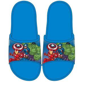 Blue Avengers kids' slippers, featuring Iron Man, Captain America, and Hulk - Kids' Slipper