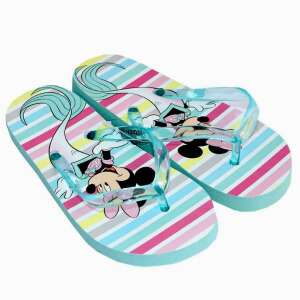 Disney Minnie Mouse kids flip flops, mermaid design, blue and pink striped, sizes 26-33 - Fashion & Clothing