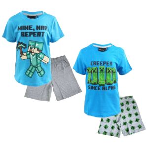 Minecraft Kids Pajamas Set - Steve and Creeper designs - Minecraft