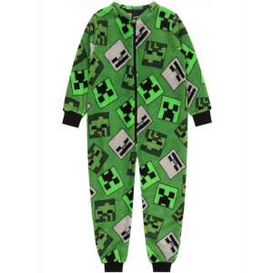 Minecraft Kids Green Creeper All-in-One Onesie Pajamas Sleepsuit for Boys and Girls - Minecraft