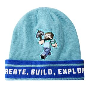 Minecraft Steve character beanie hat for kids - Minecraft