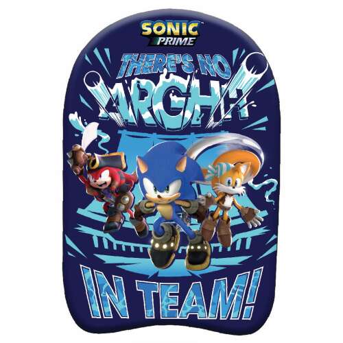 Sonic the Hedgehog Prime Kickboard, 45 cm, albastru, cu personaje Sonic, Tails și Knuckles, pentru copii, piscină, distracție în apă