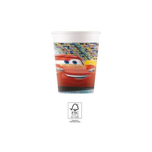 Disney Verdák Arena Race papírpohár, 200ml, 8 darabos
