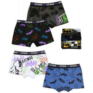 Batman fiú boxer alsónadrág 2 darabos csomag, 4 különböző mintával, köztük Batman, Joker és denevér mintákkal - Batman