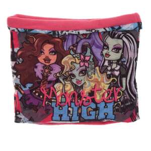 Monster High gyerek sál, snood, rózsaszín, Monster High karakterekkel - Gyerek sál