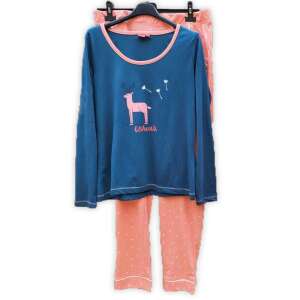 Ushuaia Női Hosszú Pizsama - Szarvas Minta - Pamut/Poliészter