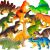 Dinoszaurusz Figurák Játék - 12 db - 8,5 cm group of colorful dinosaur toy figures
