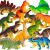 Dinoszaurusz Figurák Játék - 12 db - 8,5 cm group of colorful dinosaur toy figures