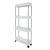 Mobil 4-tier rolling bathroom shelf