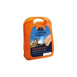 Set de prim ajutor Actiomedic pentru arsuri, mini trusă de prim ajutor pentru arsuri, portabilă, compactă, cutie din plastic portocalie - Cutie de prim ajutor