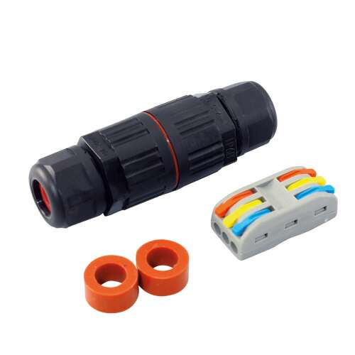 Свързващ кабелен конектор Commel, IP68 водоустойчив, 3-полюсен, 0,08-2,5MM2