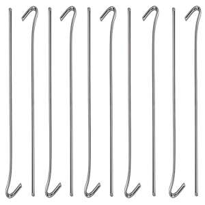 Sátorcölöpök horgonyzó malacok acél 31cm 10db horog és hurok csapok 103853858 - Sátor