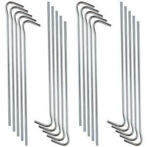 20 db 18cm acél sátorcövek horog és hurok rendszerrel - Sátor