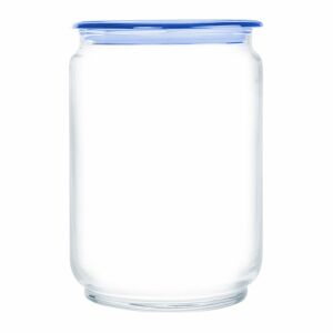 Luminarc Plano 1000 ml-es üveg ételtároló kék fedővel - Luminarc