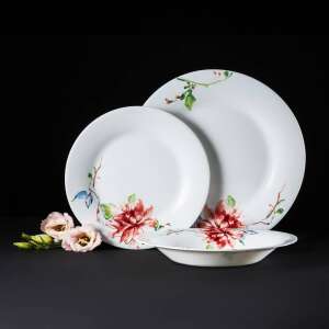Set de farfurii Ambition Flora, 18 piese, cu design floral - Servirea