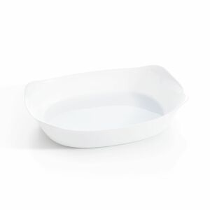 Luminarc Carine ovális fehér sütőtál fehér alapon - Luminarc