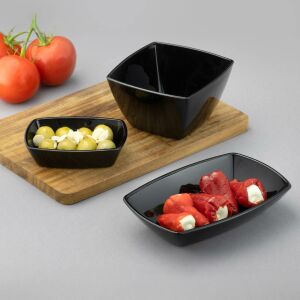 Pasabahce Tokio Fekete Tálka Szett Olívával és Paprikával - Pasabahce