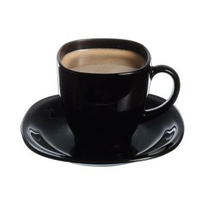 Luminarc Carine fekete kávéscsésze és csészealj szett - Luminarc