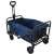 Pepita blue folding garden cart, angled view