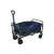 Pepita blue folding garden cart, angled view