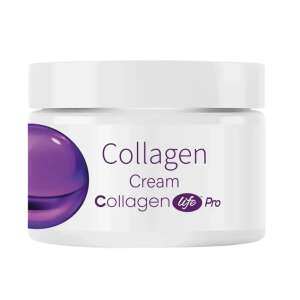 Life Pro Collagen Cream jar, 75ml, anti-aging, wrinkle reduction, skin hydration - Face and eye contour cream