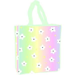 Virágminta Hologrammos Vásárlótáska - 34 cm