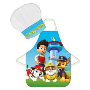 Set de șorț și pălărie de bucătar pentru copii Paw Patrol cu Chase, Marshall, Skye, Rubble și Zuma - Mancs Őrjárat