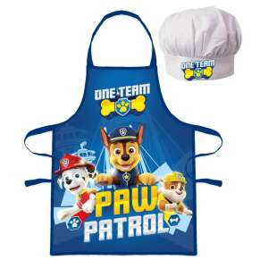 Paw Patrol One Team Kinder-Schürzen-Set, 2-teilig, blau, mit Kochmütze - Mancs Őrjárat