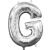 Mini G Letter Foil Balloon, Silver 33 cm 103866510
