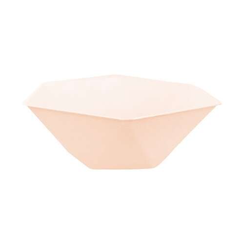 Sechseckiger tiefer Teller Peach Vert Decor, 6 Stück, 15,8 cm