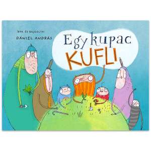 Coperta cărții "O grămadă de Kufli" de András Dániel, care prezintă un grup de Kufli pe un deal verde - Filme diapozitive