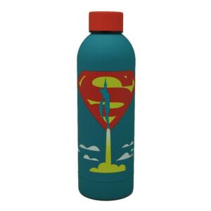 Superman Launch 700ml Wasserflasche, Soft-Touch Edelstahl Sportflasche - Füttern