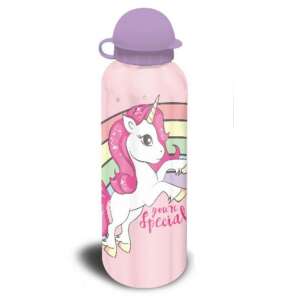 Unikornis Rainbow Aluminium-Trinkflasche mit Einhorn-Design, 500 ml - Lebensmittel- und Getränkebehälter für Kinder
