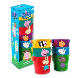 Комплект за игра за баня Peppa Pig с чаши за подреждане, 6 броя - Игра в банята