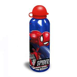 Spiderman Royal Blue Aluminum Water Bottle, 500 ml - Feeding