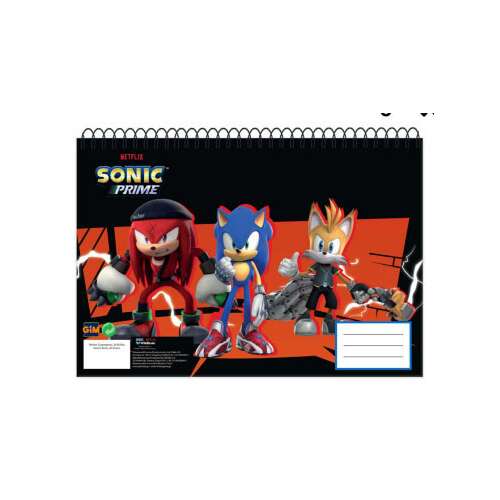 Sonic the Hedgehog Get Me A/4 spiral sketchbook, 30 pages