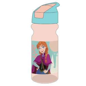 Fľaša na vodu Disney Frozen Anna 500 ml, ružová s modrým viečkom - Preprava jedla a nápojov