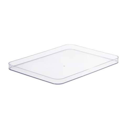SMARTSTORE Átlátszó tárolódoboz, Compact Clear L, átlátszó, 40x29.5x2.6 cm - Otthon és kert