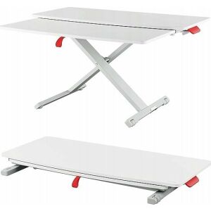 Leitz Ergo Cosy sit-stand workstation with keyboard tray, adjustable height desk - Laptop Stand