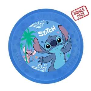 Talerz plastikowy Disney Lilo & Stitch, wzór Angel, 21 cm - Talerz dla dzieci