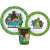 Minecraft 3 piece kids dinnerware set with plate, bowl and cup, featuring Minecraft characters
