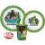 Minecraft 3 piece kids dinnerware set with plate, bowl and cup, featuring Minecraft characters