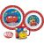Disney Cars 3-piece Dinnerware Set, featuring Lightning McQueen, includes plate, bowl, and mug